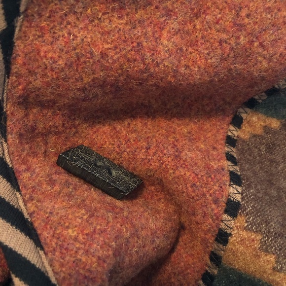 VINTAGE BLANKET COAT CB CANVASBACKS L XL WESTERN WOOL WOVEN - Picture 4 of 16